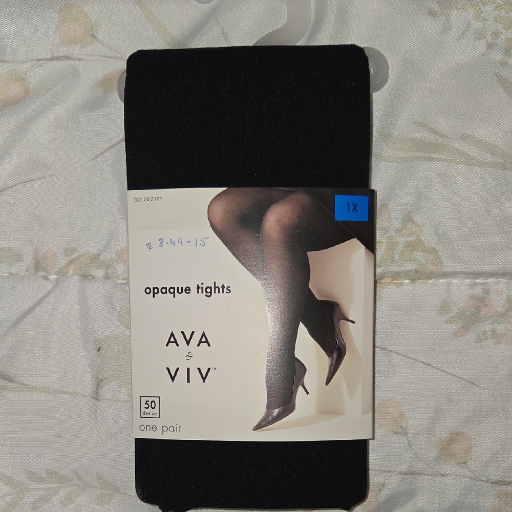 Ava & Viv Black Opaque Tights